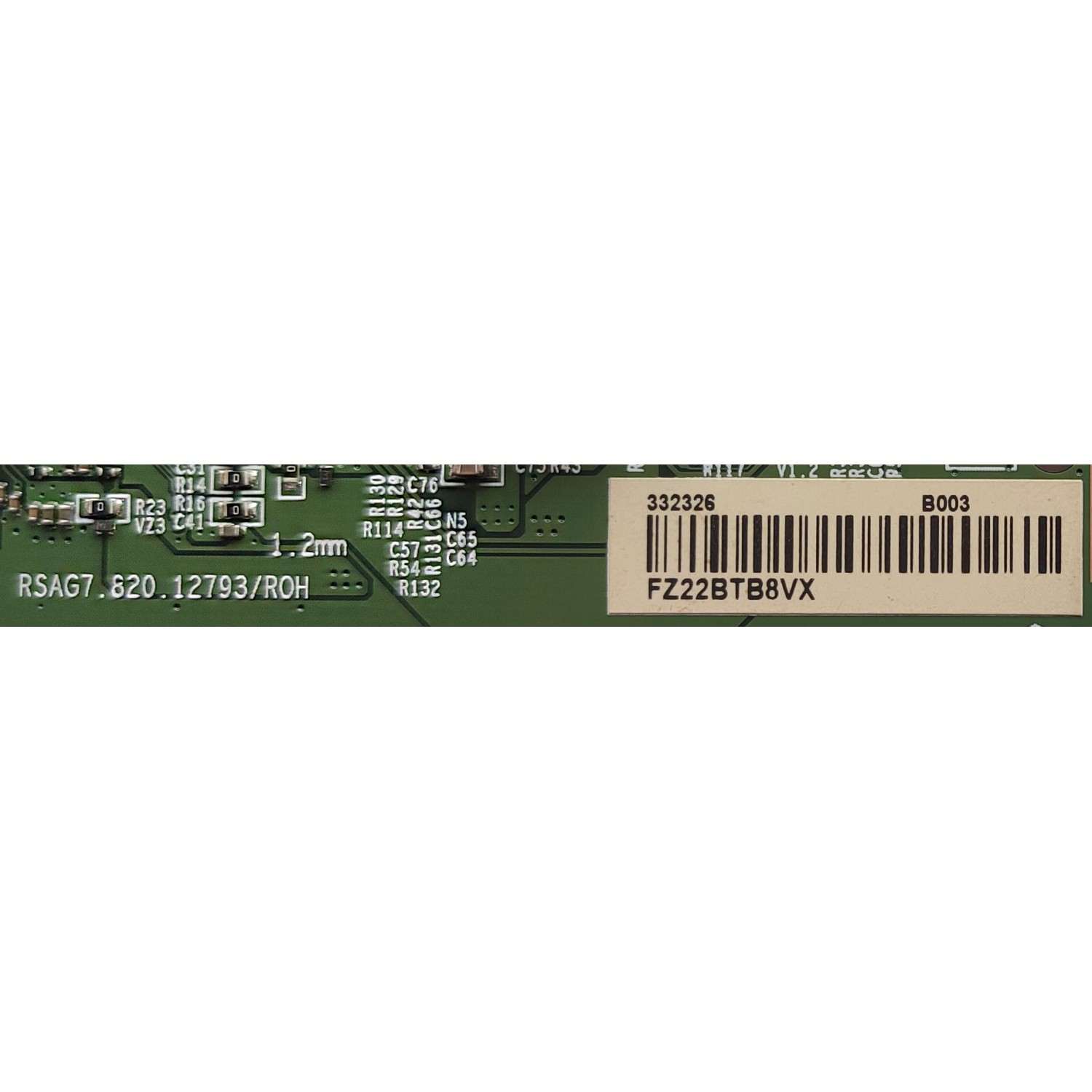 T-CON ORIGINAL PARA TV HISENSE / NUMERO DE PARTE 332326 / RSAG7.820.12793/ROH / PANEL HD580X1U93-TAL5 / DISPLAY CV580U1-T01 REV:02 / MODELO 58R6E - Imagen 2